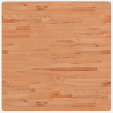 Bordsskiva 80x80x4 cm fyrkantig massivt bokträ