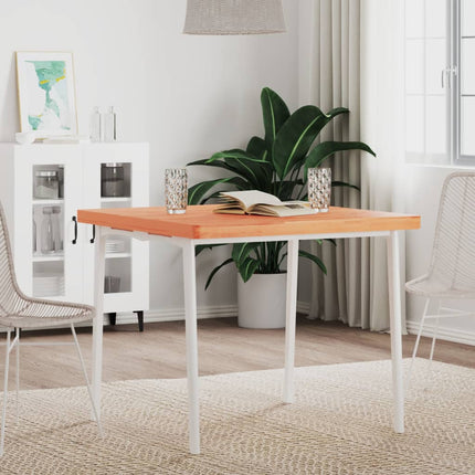 Bordsskiva 80x80x4 cm fyrkantig massivt bokträ