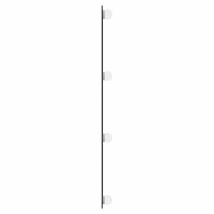 Väggspegel med LED-belysning 30x80 cm glas rektangulär