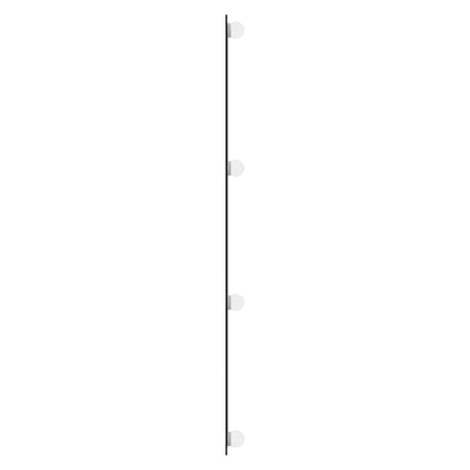 Väggspegel med LED-belysning 40x100 cm glas rektangulär