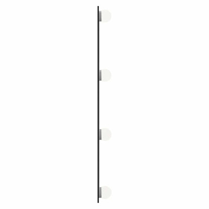 Väggspegel med LED-belysning 50x60 cm glas rektangulär