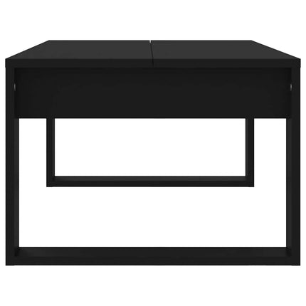 Soffbord svart 102x50x35 cm konstruerat trä