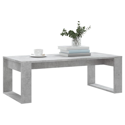 Soffbord betonggrå 102x50x35 cm konstruerat trä