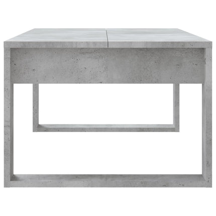 Soffbord betonggrå 102x50x35 cm konstruerat trä