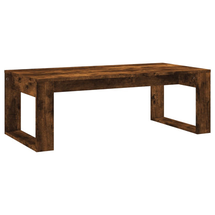 Soffbord rökfärgad ek 102x50x35 cm konstruerat trä