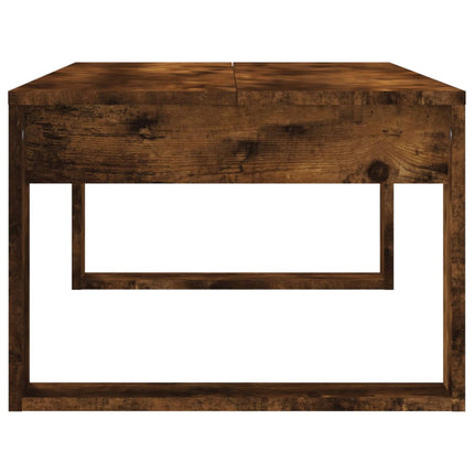 Soffbord rökfärgad ek 102x50x35 cm konstruerat trä