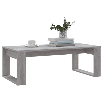 Soffbord grå sonoma 102x50x35 cm konstruerat trä