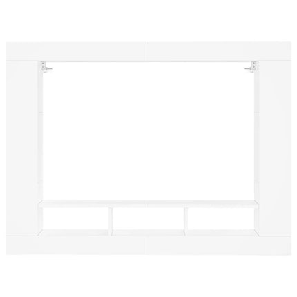 Tv-skåp vit 152x22x113 cm konstruerat trä