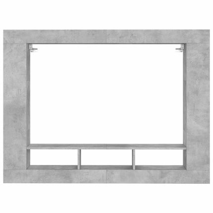 Tv-hylla betonggrå 152x22x113 cm konstruerat trä