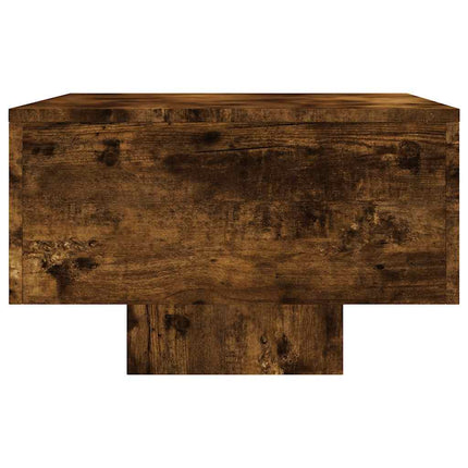 Soffbord rökfärgad ek 100x49,5x31 cm konstruerat trä