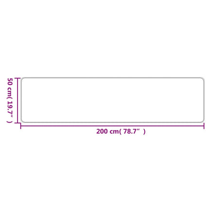 Gångmatta sisallook platina 50x200 cm