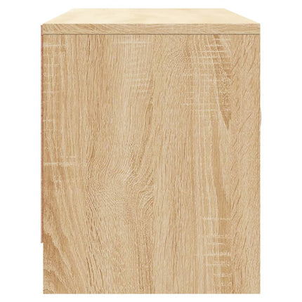 Tv-bänk sonoma ek 102x30x37,5 cm konstruerat trä