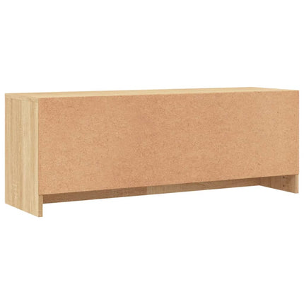 Tv-bänk sonoma ek 102x30x37,5 cm konstruerat trä