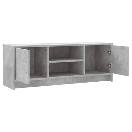 Tv-bänk betonggrå 102x30x37,5 cm konstruerat trä