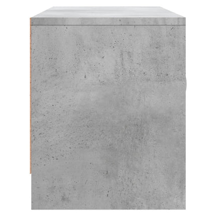 Tv-bänk betonggrå 102x30x37,5 cm konstruerat trä
