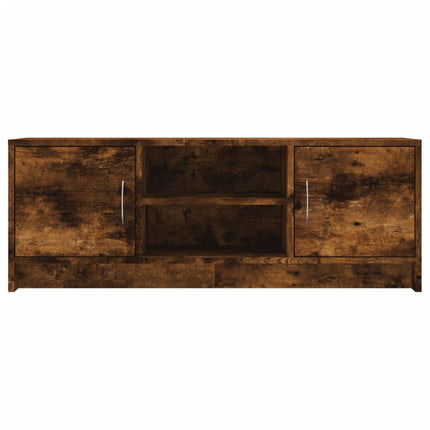 Tv-bänk rökfärgad ek 102x30x37,5 cm konstruerat trä