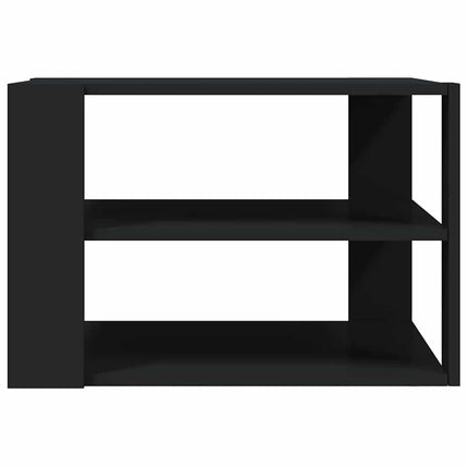 Soffbord svart 58x58x40 cm konstruerat trä