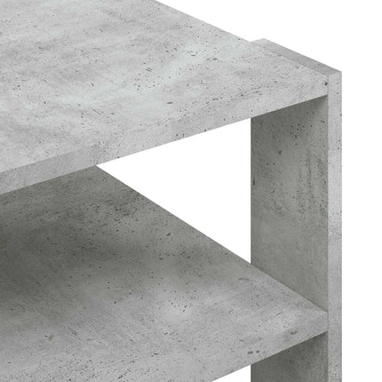 Soffbord betonggrå 58x58x40 cm konstruerat trä