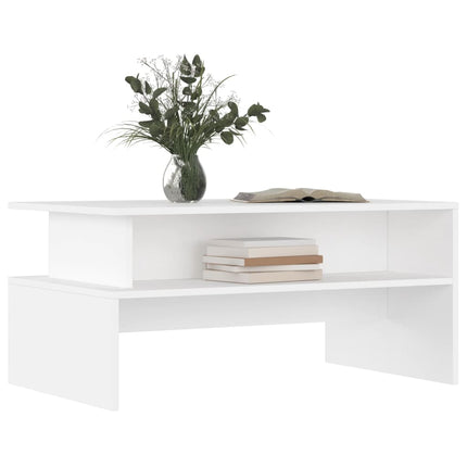 Soffbord vit 90x55x42,5 cm konstruerat trä