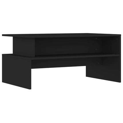 Soffbord svart 90x55x42,5 cm konstruerat trä
