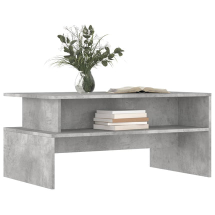 Soffbord betonggrå 90x55x42,5 cm konstruerat trä