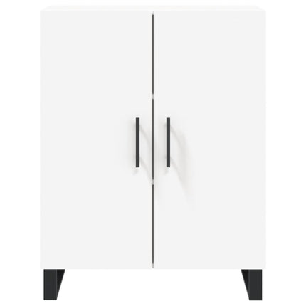 Högskåp vit 69,5x34x180 cm konstruerat trä