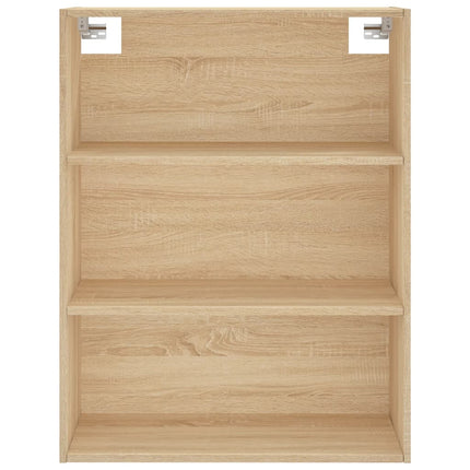 Högskåp sonoma-ek 69,5x34x180 cm konstruerat trä