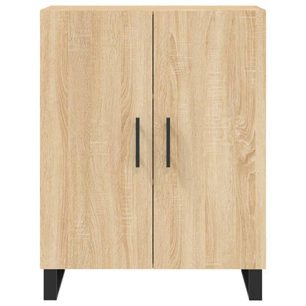 Högskåp sonoma-ek 69,5x34x180 cm konstruerat trä