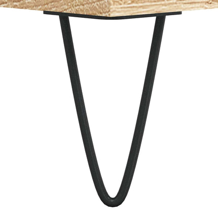 Högskåp sonoma-ek 69,5x34x180 cm konstruerat trä