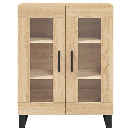 Högskåp sonoma-ek 69,5x34x180 cm konstruerat trä