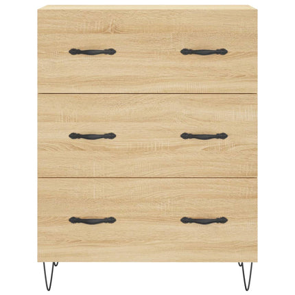 Högskåp sonoma-ek 69,5x34x180 cm konstruerat trä