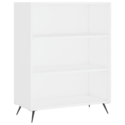 Högskåp vit 69,5x32,5x180 cm konstruerat trä