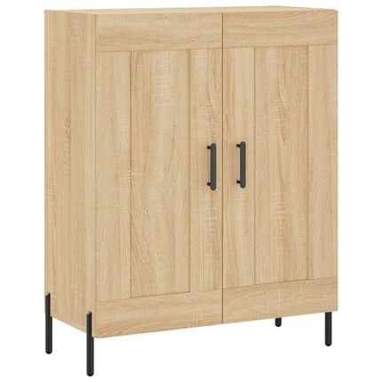 Högskåp sonoma-ek 69,5x34x180 cm konstruerat trä