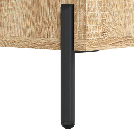 Högskåp sonoma-ek 69,5x34x180 cm konstruerat trä