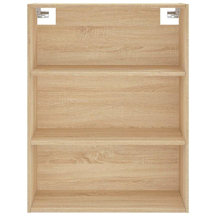 Högskåp sonoma-ek 69,5x34x180 cm konstruerat trä