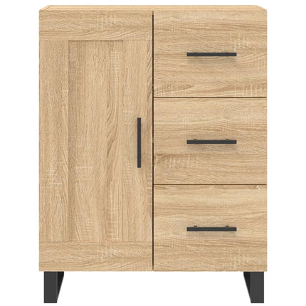 Högskåp sonoma-ek 69,5x34x180 cm konstruerat trä