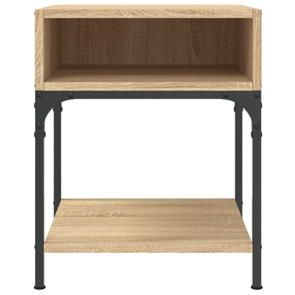 Sängbord 2 st sonoma-ek 40x41x50 cm konstruerat trä