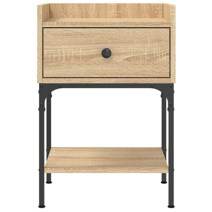 Sängbord sonoma-ek 40,5x31x60 cm konstruerat trä