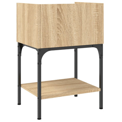 Sängbord sonoma-ek 40,5x31x60 cm konstruerat trä