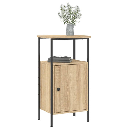 Sängbord sonoma-ek 41x31x80 cm konstruerat trä