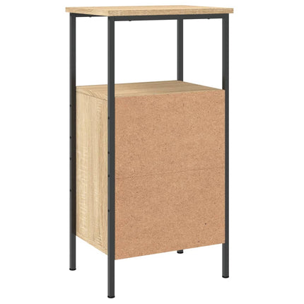 Sängbord sonoma-ek 41x31x80 cm konstruerat trä