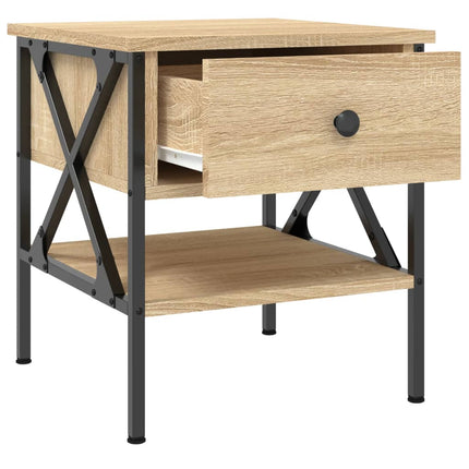 Sängbord sonoma-ek 40x42x45 cm konstruerat trä