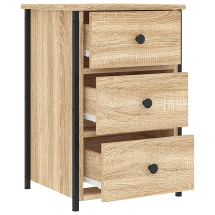 Sängbord sonoma-ek 40x36x60 cm konstruerat trä