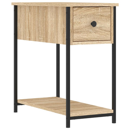 Sängbord 2 st sonoma-ek 30x60x60 cm konstruerat trä