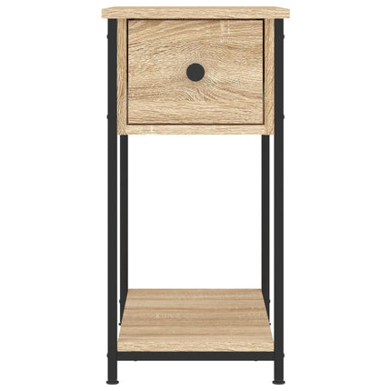 Sängbord 2 st sonoma-ek 30x60x60 cm konstruerat trä