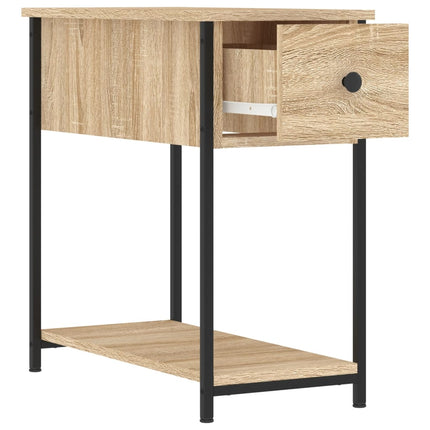 Sängbord 2 st sonoma-ek 30x60x60 cm konstruerat trä