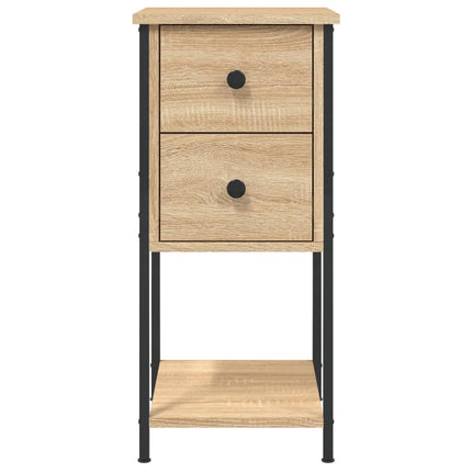 Sängbord sonoma-ek 32x42x70 cm konstruerat trä
