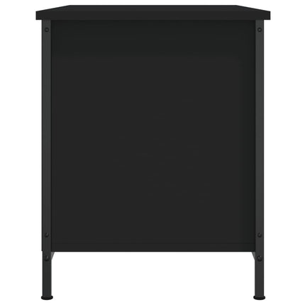 Tv-bänk svart 80x40x50 cm konstruerat trä