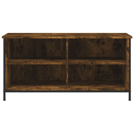 Tv-bänk rökfärgad ek 100x40x50 cm konstruerat trä