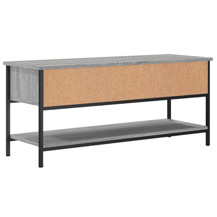 Tv-bänk grå sonoma 100x35x45 cm konstruerat trä